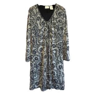 Kathie Lee Collection Medium sleeveless black dress w/sheer lightweight …